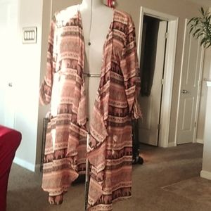 Cultural inspired sheer shawl